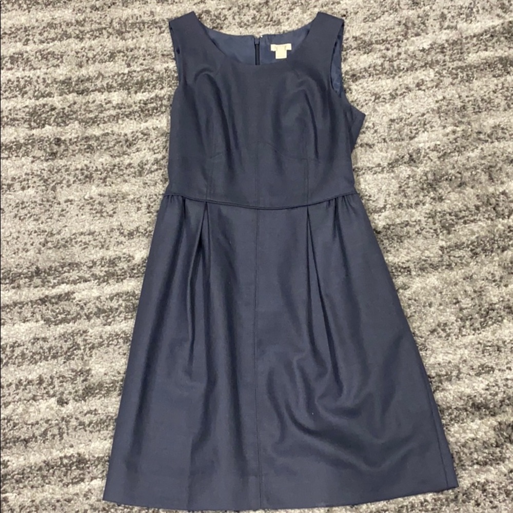 J Crew blue work dress